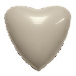 Ag Шар Сердце 18'' / 46 см, Мистик кремовый сатин (БГ-15)