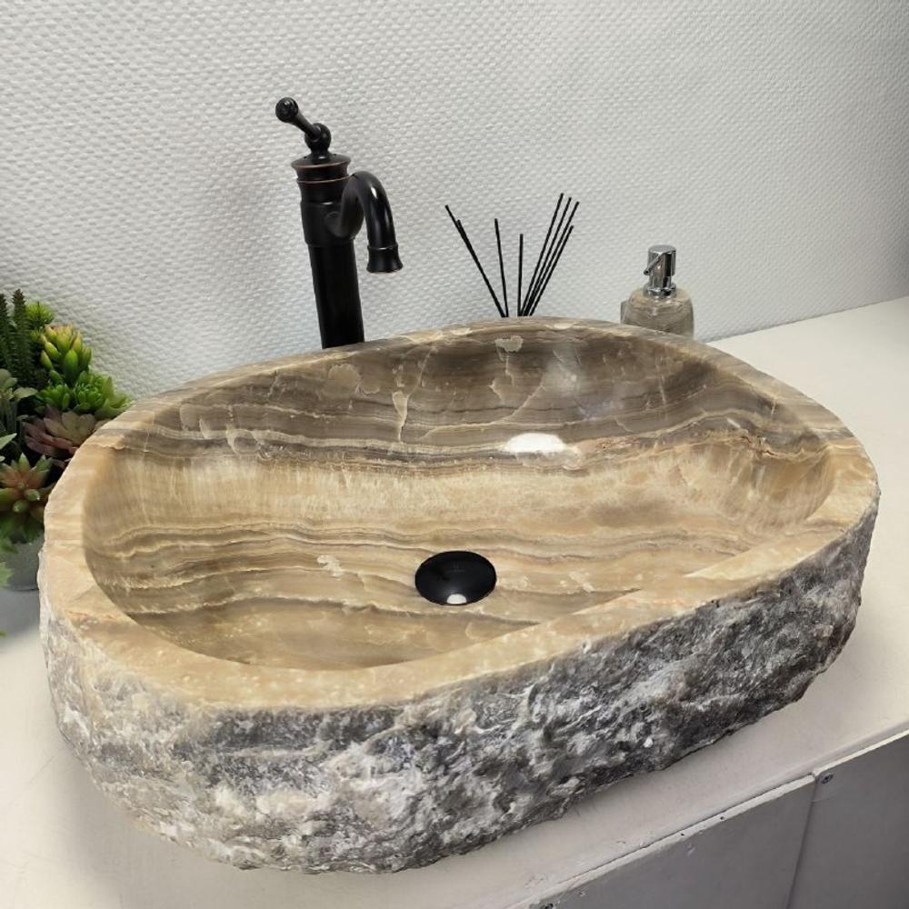 Раковина из оникса Erozy Grey EO-62232 57*47*15 0094