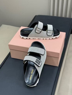 Miu Miu Canvas Slides (2 colors)