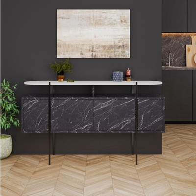 Комод консольный Hanley black/white