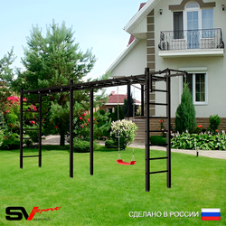 Уличная шведская стенка Sv Sport рукоход х 2 У51300 (Турник/"Лодочка")