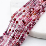 Шпинель граненая, бусины, диаметр около 3,1-3,2 мм, цена за отрезок 19 см (1/2 нити)