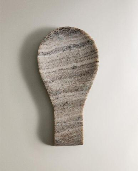 ZARA HOME МРАМОРНАЯ ПОДСТАВКА ПОД ЛОЖКУ, СЕРЫЙ