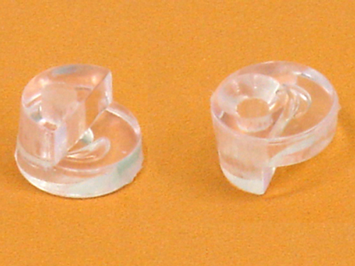 Кляймер №3 (для стекла 5 мм) (прозрачный) круглый