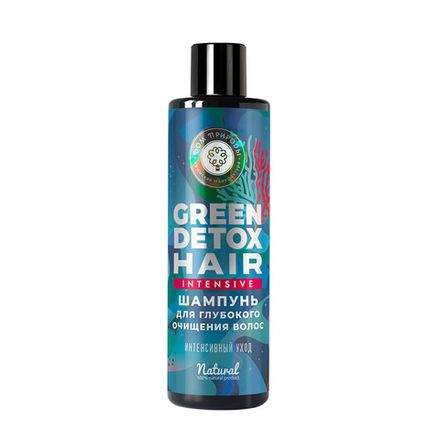 Green Detox Альгинатный шампунь для глубокого очищения волос "Интенсивный уход"