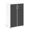 Yalta Шкаф LT.ST-2.4 R black Снежная Патина/Стекло Black 800*450*1195
