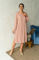 Длинная туника прямого силуэта Aleksa (Размер: M) (Цвет: разноцветный)