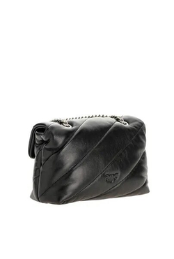 MINI LOVE BAG PUFF MAXI QUILT - black/silver