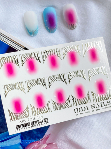 IBDI NAILS, Слайдер-дизайн AIR FOIL № 174