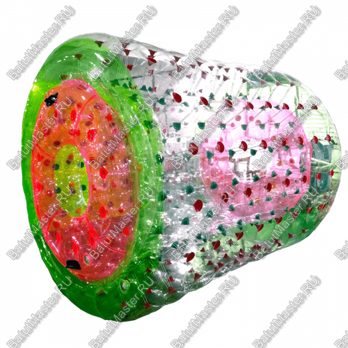 Аттракцион Водный роллер (Гидророллер) "Розово-зеленый" ПВХ, 2.2*2*2 м