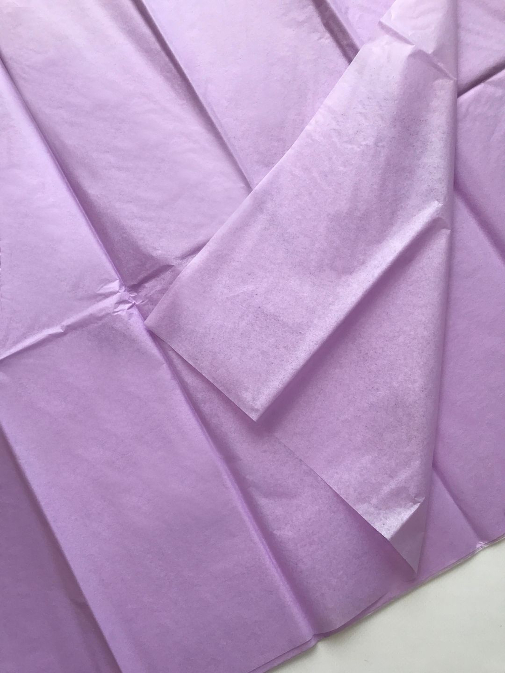 Бумага тишью 50 х 66 см (10 листов), светло-сиреневая