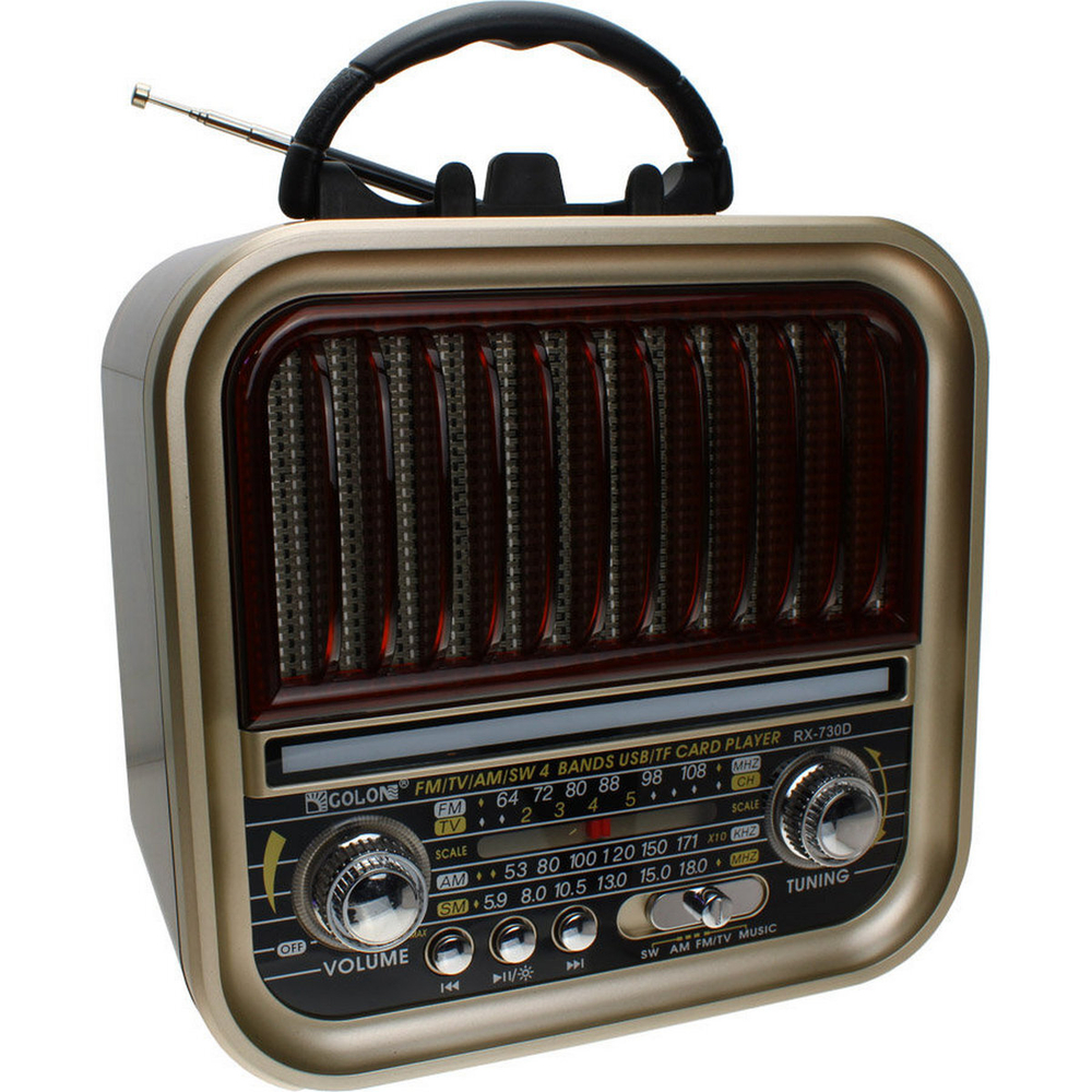 Радиоприемник Golon RX-730D+MP3 плеер Retro Super Bass