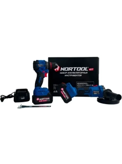 Набор аккумуляторных инструментов Nortool шур. CD21B, ушм CGA21B