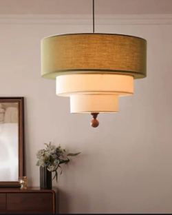 Люстры из текстиля в ретро стиле 🤍