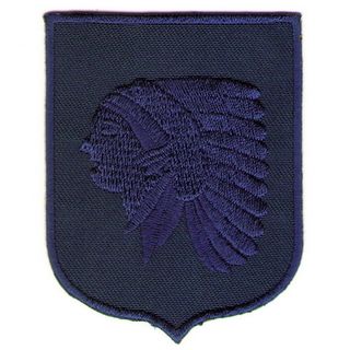 Нашивка Индеец (синяя)
