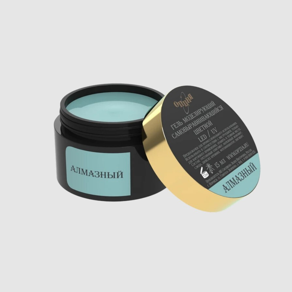 Опция Гель моделирующий цветной Алмазный самовыравнивающийся, 15мл