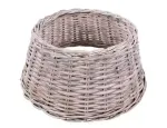 Корзина под елку (белая плетеная)