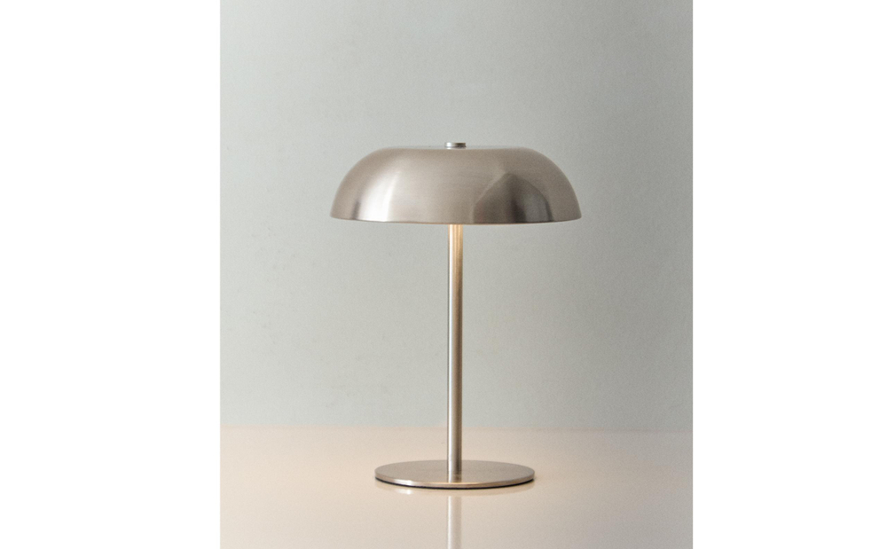 Zara Home Настольная лампа, цвет серебристый, 20.5 см