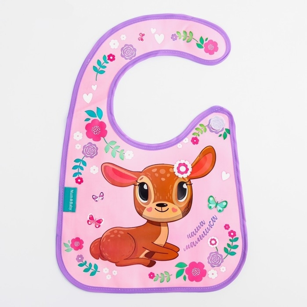 4645592 Нагрудник "Олененок" непромокаемый на липучках