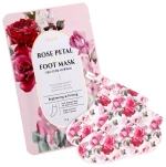 Питательная маска-носочки для ног с экстрактом розы Koelf  Rose petal satin foot mask