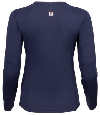 Женская теннисная футболка с длинным рукавом Fila Corina Longsleeve - navy