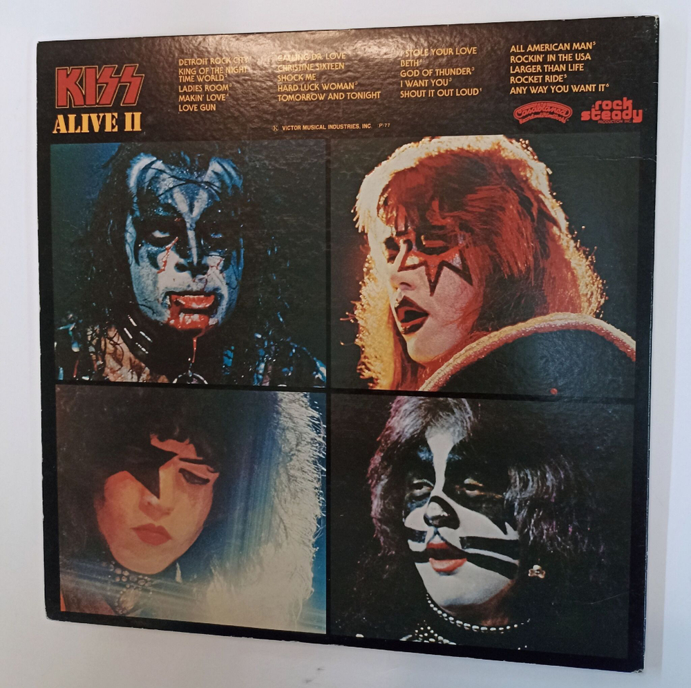 Винтажная виниловая пластинка LP Kiss Alive II 2LP (Japan 1977)