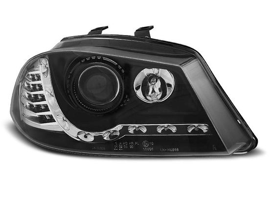 Передние фары Seat Ibiza 3 daylights black