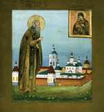 Икона святой Пафнутий Боровский на дереве на левкасе мастерская Иконный Дом