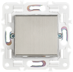 SKANDY Выключатель 1-клавишный 10А SK-V01N металл никель IEK