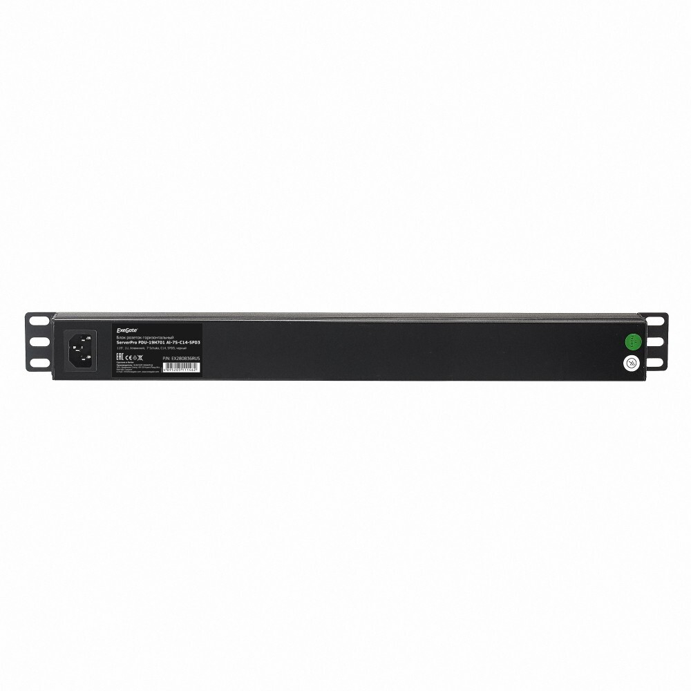 Блок розеток горизонтальный ExeGate ServerPro PDU-19H701 AL-7S-C14SPD3