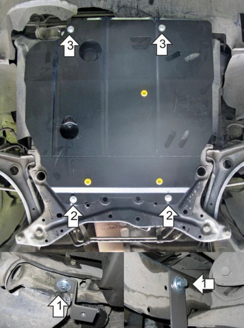 Защита двигателя и кпп для Dodge Caliber Motodor.72901