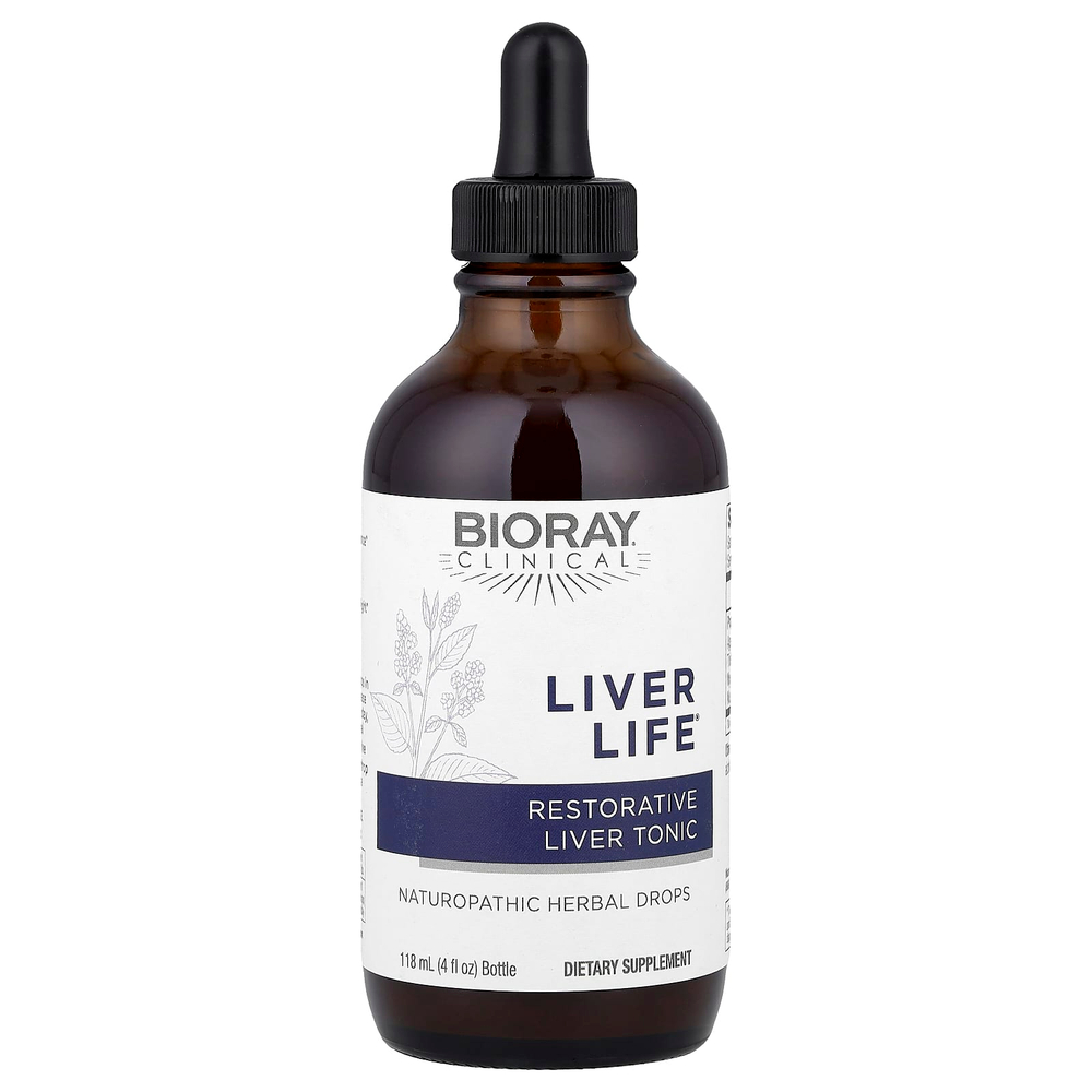 Bioray, Liver Life, восстанавливающий тоник для печени, 118 мл (4 жидких унции)