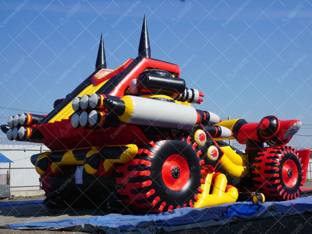 Батут-горка "Бэтмобиль 2"