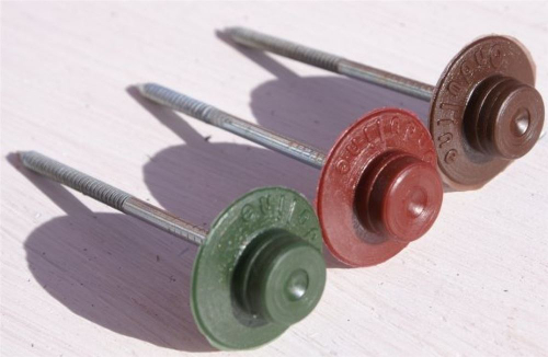 Гвозди с закрытой шляпкой коричневые Ондулин