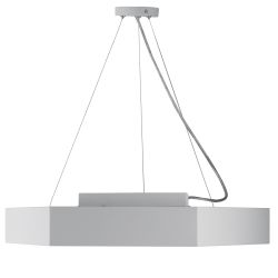 Светильник LED ЭРА Geometria SPO-123-W-40K-045 Hexagon 45Вт 4000К 2500Лм IP40 600*600*80 белый подвесной | Декоративные светильники Geometria