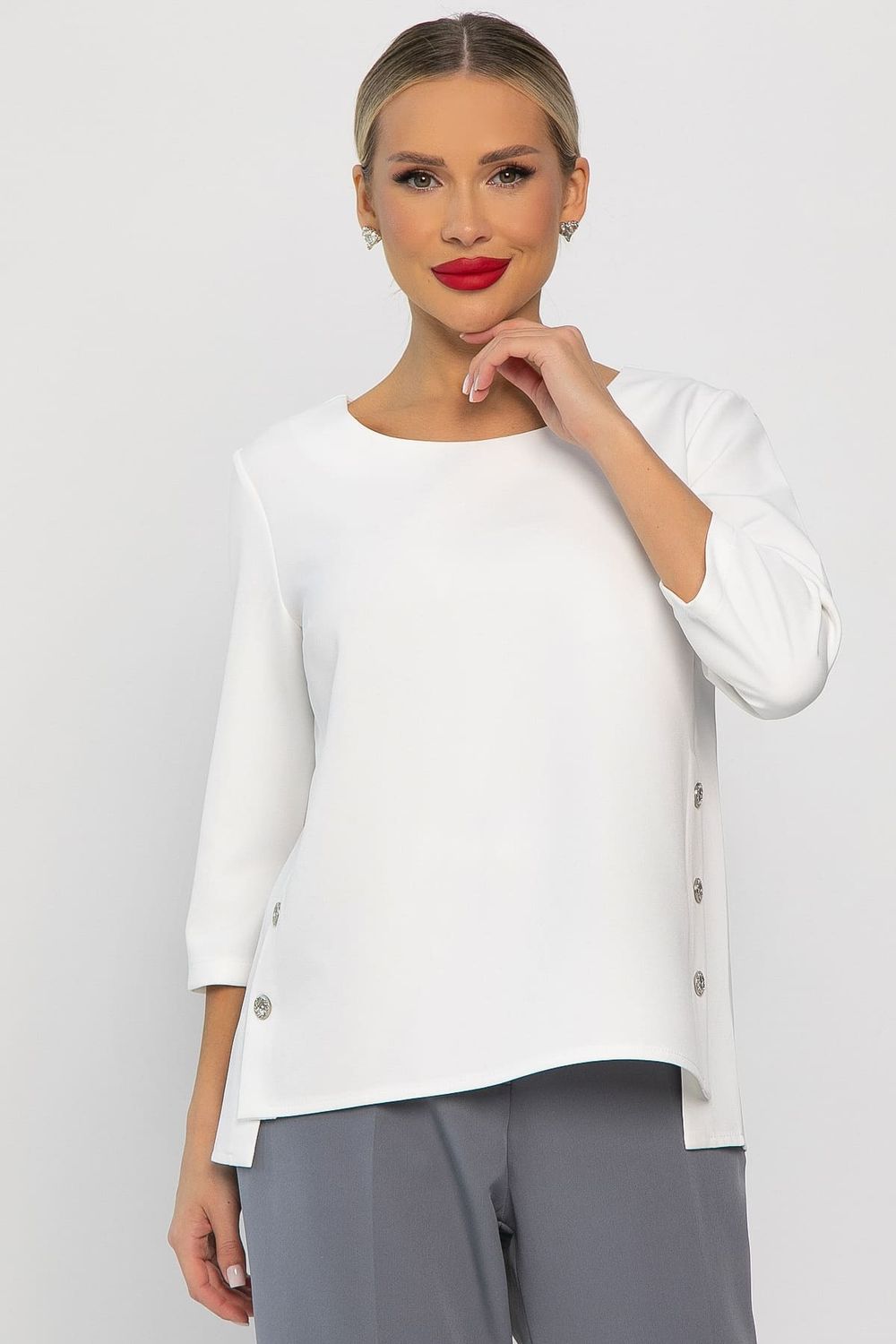 Блуза Аурия (белая) Б14217-48М LT Collection