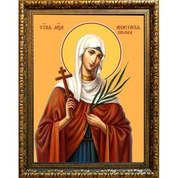 Анастасия Шилова мученица. Икона на холсте.