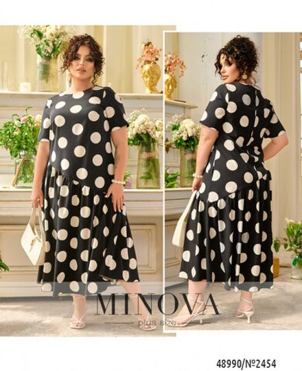 Платье 2454-черный Minova Фото 1