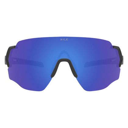 HILX Savage (L) / Matt Black Grey / Blue Lens