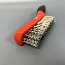 Корщетка ручная усиленная, 4 ряда, нержавейка, 260мм