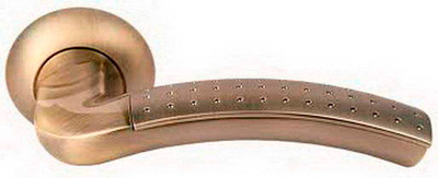 Ручка MORELLI MH-02P MAB/AB ант.бронза/бронза  Палаццо с перфорацией