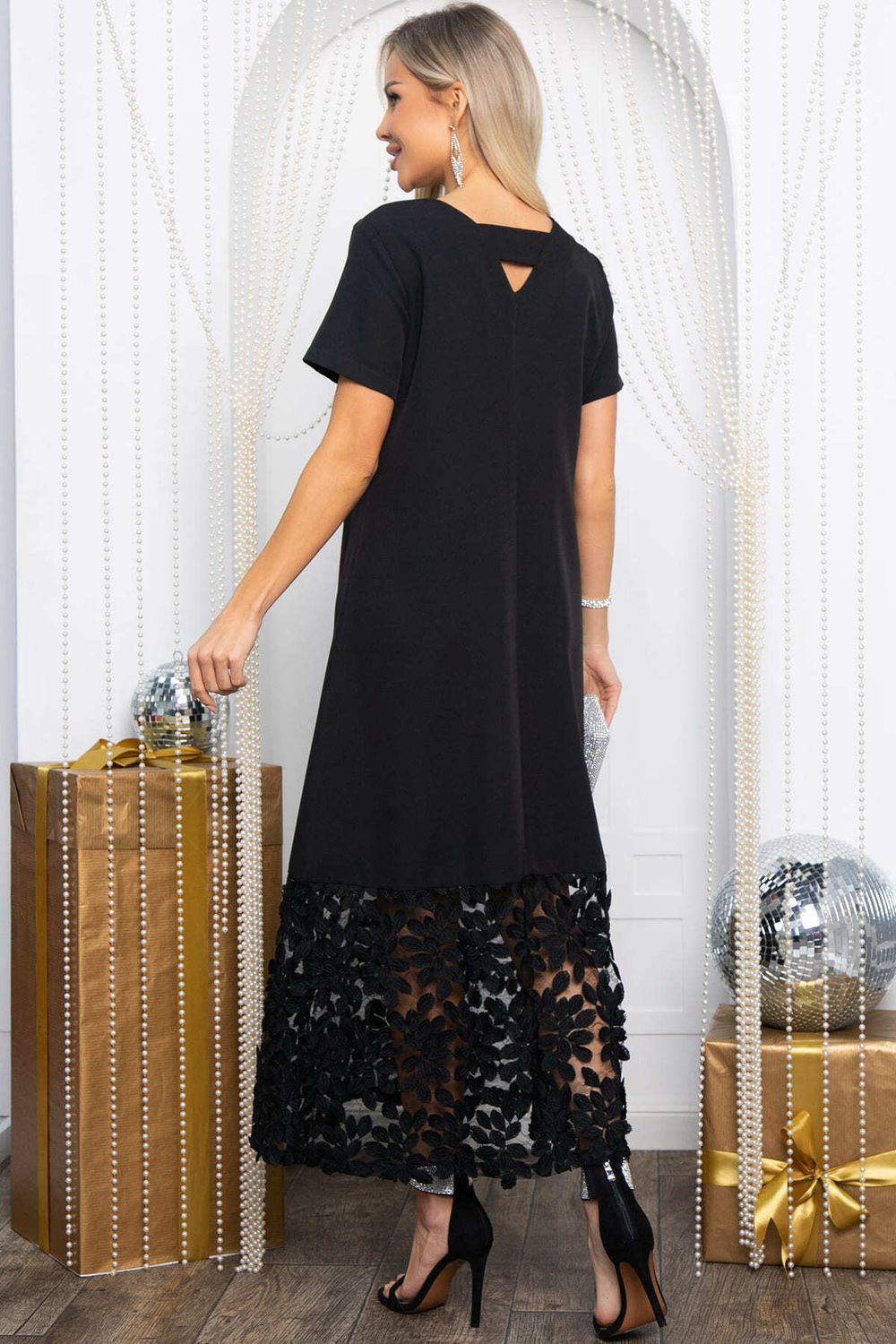 Платье Танита (черное/кружево) П14609-16М LT Collection