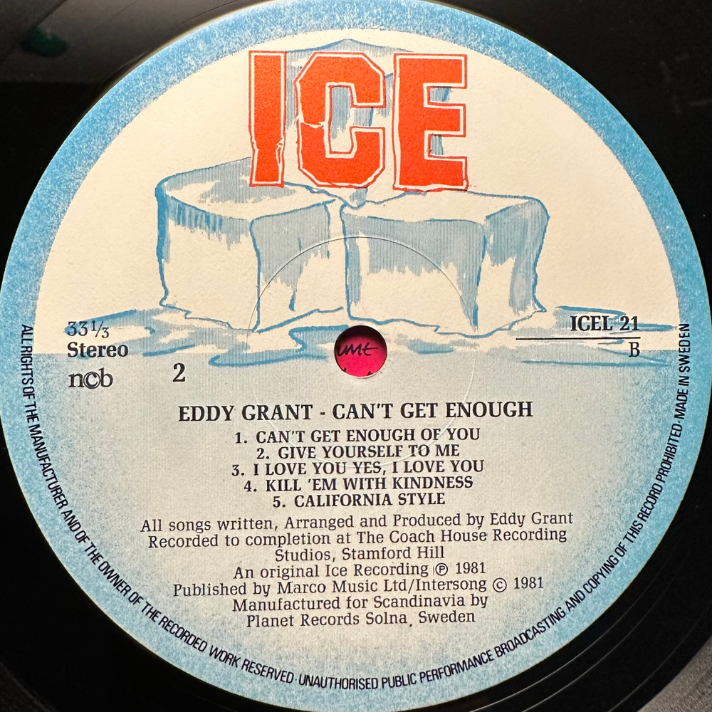 Eddy Grant - Can't Get Enough (Скандинавия 1981г.)