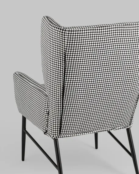 Кресло Maden гусиная лапка черно-белый