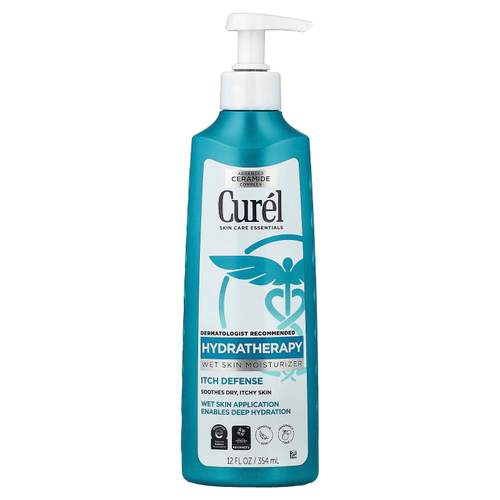 Curel, Hydration, увлажняющее средство для влажной кожи, защита от зуда, без отдушек, 354 мл (12 жидк. унций)