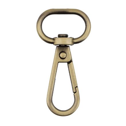 Фурнитура сумочная металл  "Gamma"   GH 111/20/10   Карабин   20 мм,под бронзу