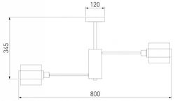 Люстра на штанге Eurosvet Arcada 70127/8 черный