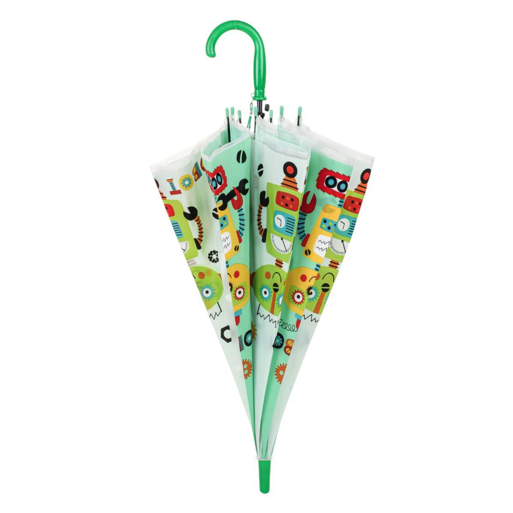 Зонт Роботы сиреневый, д-50 см, длина 62 см, с-30186