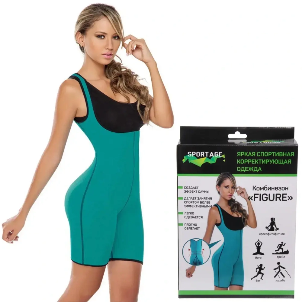 Комбинезон для похудения «Figure», размер XXL, Мятный