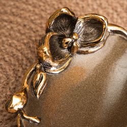 Мыльница Орхидея Калипсо Бронза